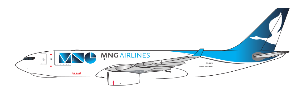 MNB126126 | Aether Model 1:500 | Airbus A330‑200F MNG Airlines  TC-MCU | is due July 2026