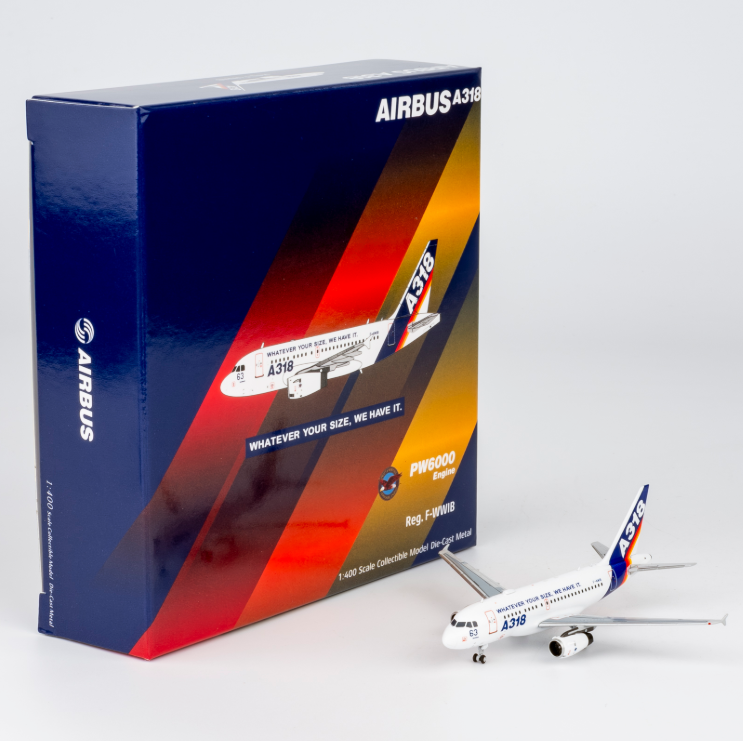 NG48021 | NG Models 1::400 | Airbus A318 Airbus House F-WWIB  (with "What Ever Your Size, We Have It." titles)