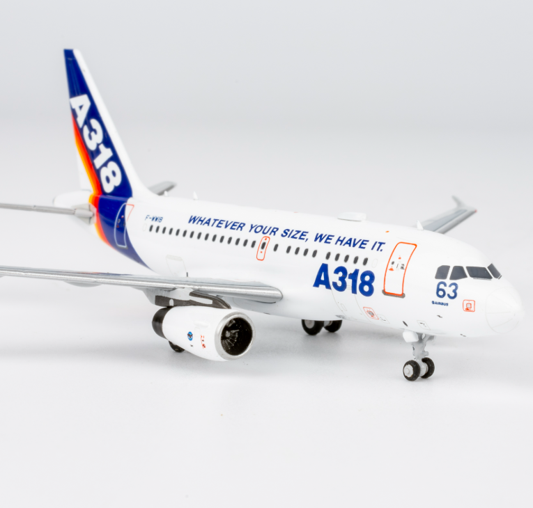 NG48021 | NG Models 1::400 | Airbus A318 Airbus House F-WWIB  (with "What Ever Your Size, We Have It." titles)
