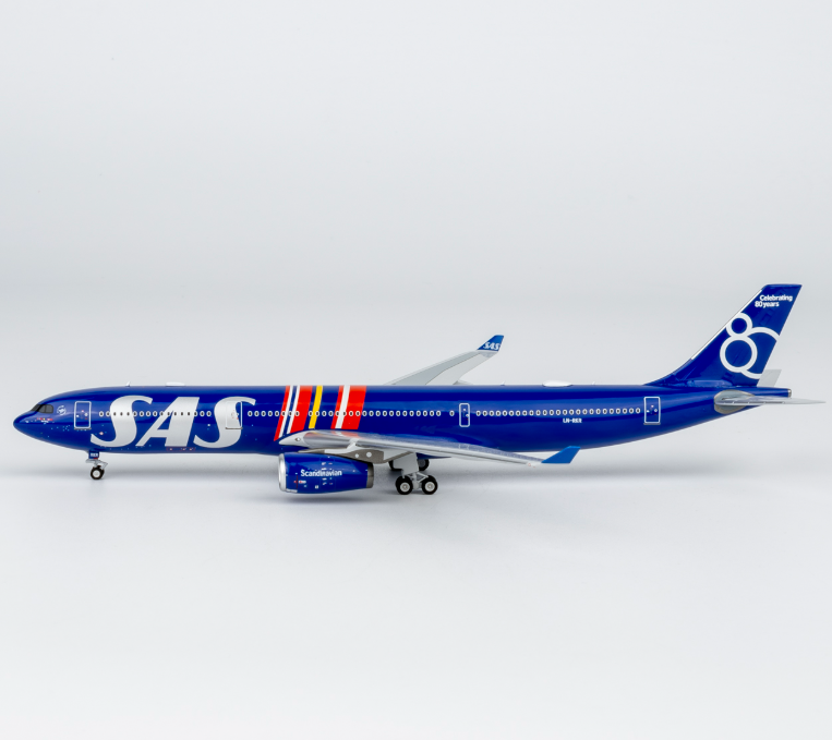 NG62087 | NG Models 1:400 | Airbus A330‑300 Scandinavian Airlines LN-RKR Celebrating 80 Years ULTIMATE EDITION
