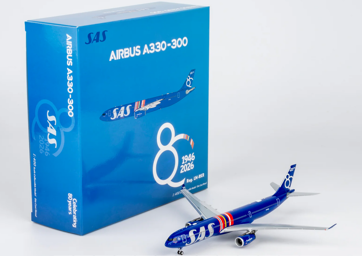 NG62088 | NG Models 1:400 | Airbus A330‑300 Scandinavian Airlines LN-RKR Celebrating 80 Years