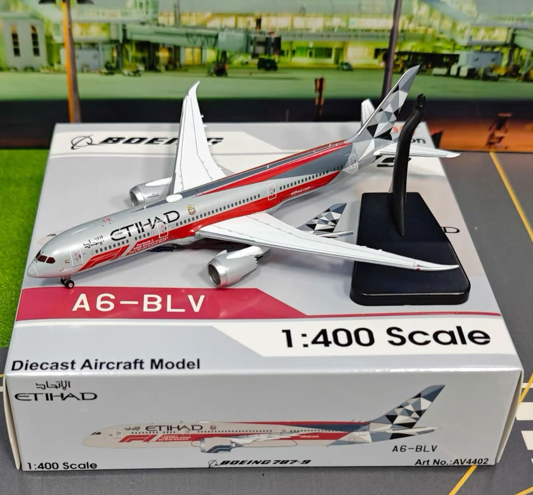 AV4402 | Aviation 400 | Boeing 787‑9 Etihad Airways A6-BLV Formula 1 | is due July 2026