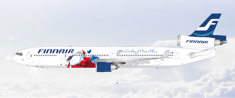 M101501F | HX Models 1:400 | McDonnell Douglas MD‑11  Finnair OH-LGA Santa Claus Flaps Down | is due July 2026