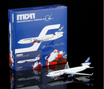 HX Models die-cast McDonnell Douglas MD-11 Finnair Santa Claus model.