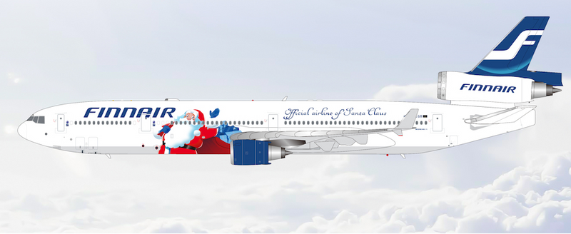 M101502F | HX Models 1:400 | McDonnell Douglas MD‑11 Finnair OH-LGB Santa Claus Flaps Down | is due July 2026