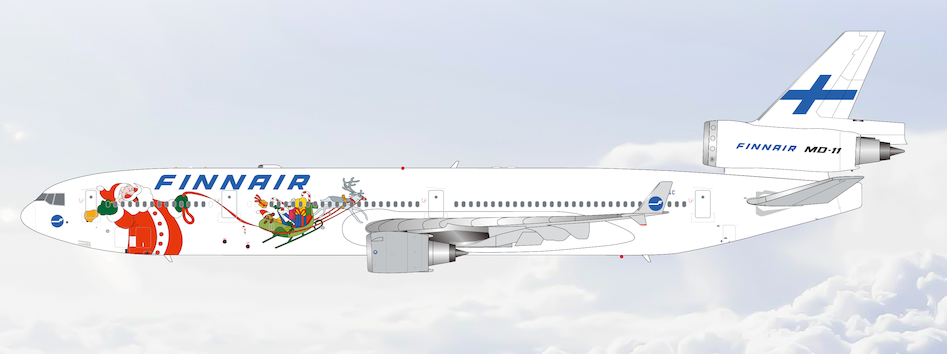 M101503F | HX Models 1:400 | McDonnell Douglas MD‑11 Finnair OH-LGC Santa Claus Flaps Down | is due July 2026