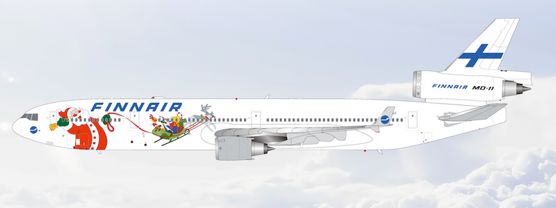 M101503F | HX Models 1:400 | McDonnell Douglas MD‑11 Finnair OH-LGC Santa Claus Flaps Down | is due July 2026