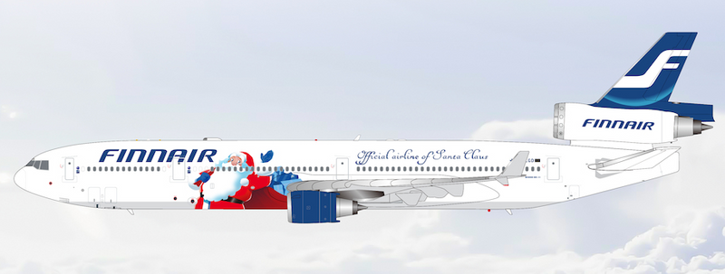 M101504F | HX Models 1:400 | McDonnell Douglas MD‑11 Finnair OH-LGD Santa Claus Flaps Down | is due July 2026