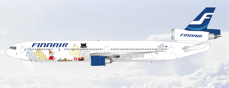 M101505F | HX Models 1:400 | McDonnell Douglas MD‑11 Finnair OH-LGF Santa Claus Flaps Down | is due July 2026
