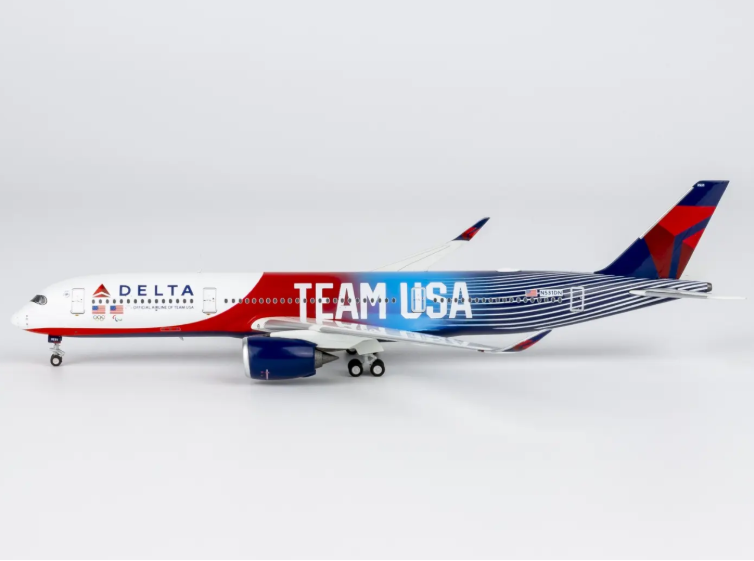 NG39123 | NG Models 1:400 | Airbus A350‑900 Delta Air Lines TEAM USA #3; Luxurious Packaging) (with stand)