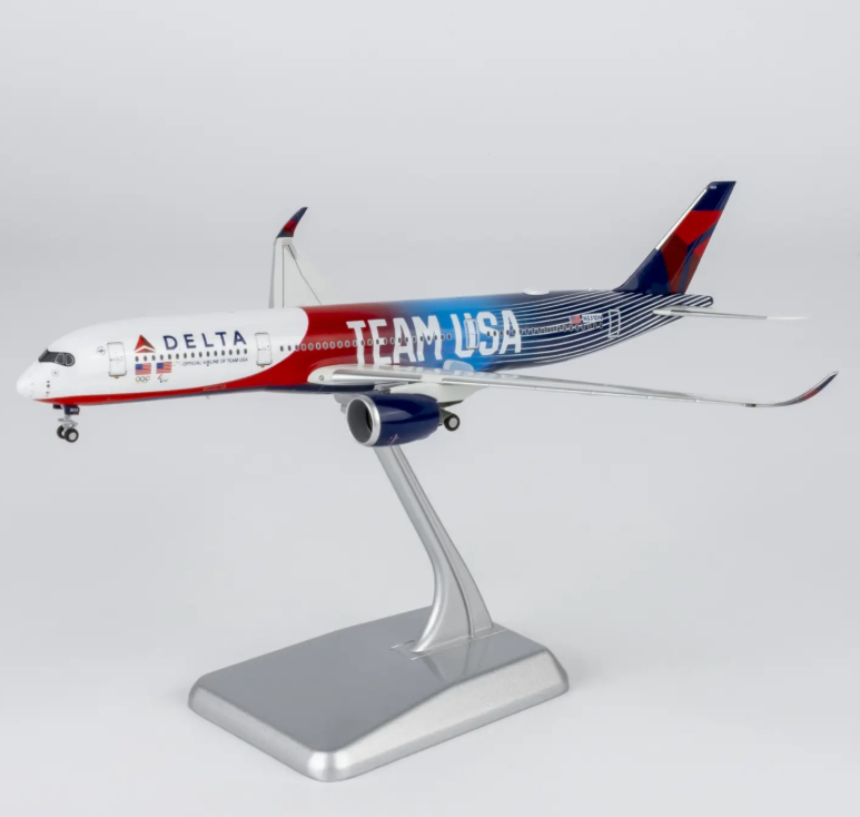 NG39123 | NG Models 1:400 | Airbus A350‑900 Delta Air Lines TEAM USA #3; Luxurious Packaging) (with stand)