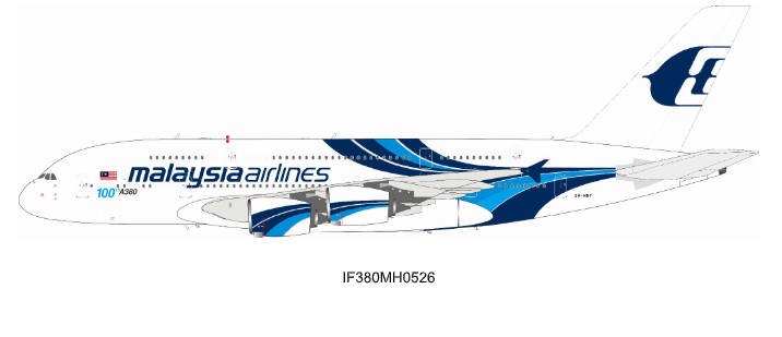 IF380MH0526 | Inflight200 | Airbus A380-841 Malaysia Airlines 9M-MNF with stand | is due August 2026