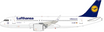Aviation 400 die-cast metal Lufthansa Airbus A320-214 model.