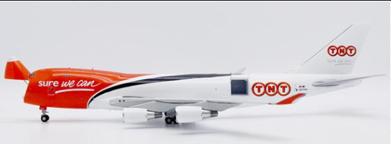 XX20305C | JC Wings 1:200 | Boeing 747‑400F TNT Airways OO-THA Detachable Gear Interchangeable Doors Stand | is due August 2026