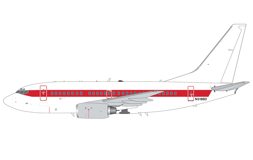 G2EGG1385 | GeminiJets 1:200 | Boeing 737-600 EC&G N319BD | is due August 2026