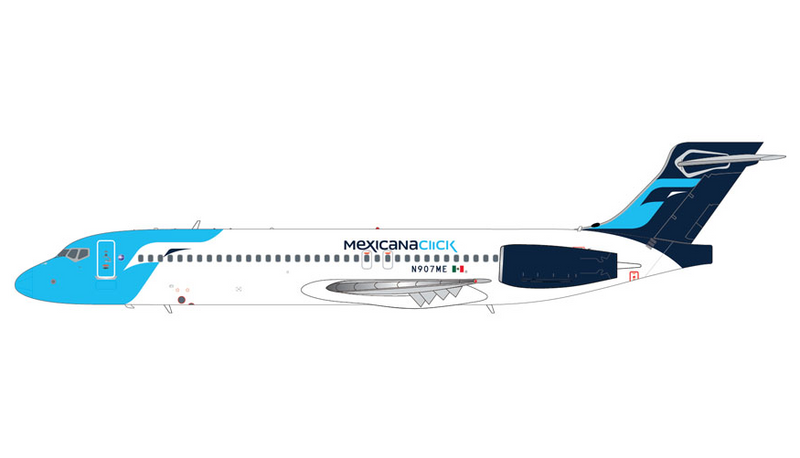 G2CBE1487 | GeminiJets 1:200 | Boeing 717-200 Mexicana N907ME | is due August 2026