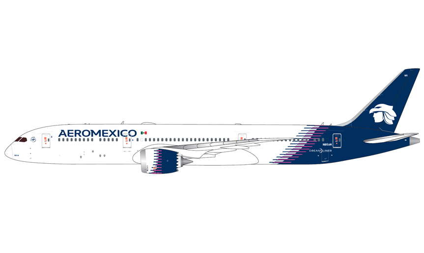 GJAMX2414 | GeminiJets 1:400 | Boeing 787-9 Dreamliner AeroMexico N815AM | is due August 2026