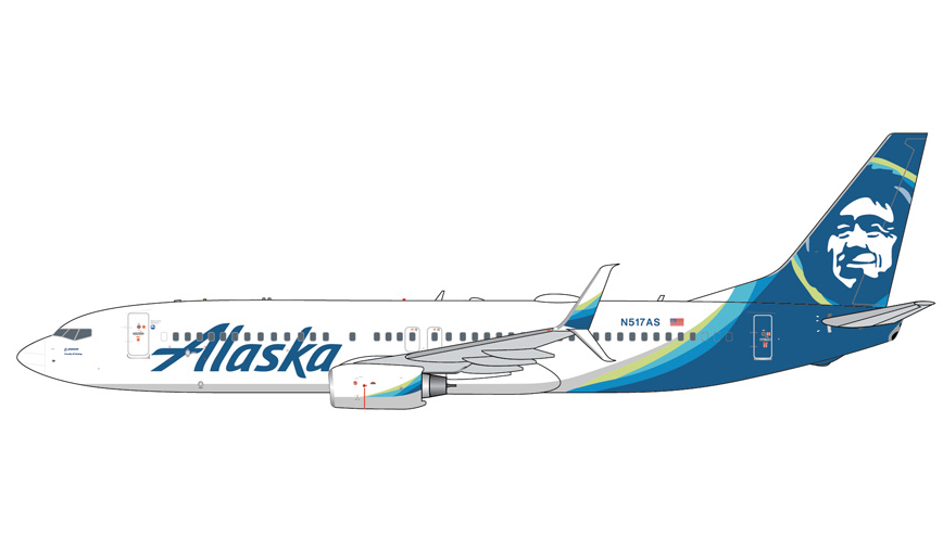 GJASA2418 | GeminiJets 1:400 | Boeing 737-800 Alaska Airlines N517AS | is due August 2026