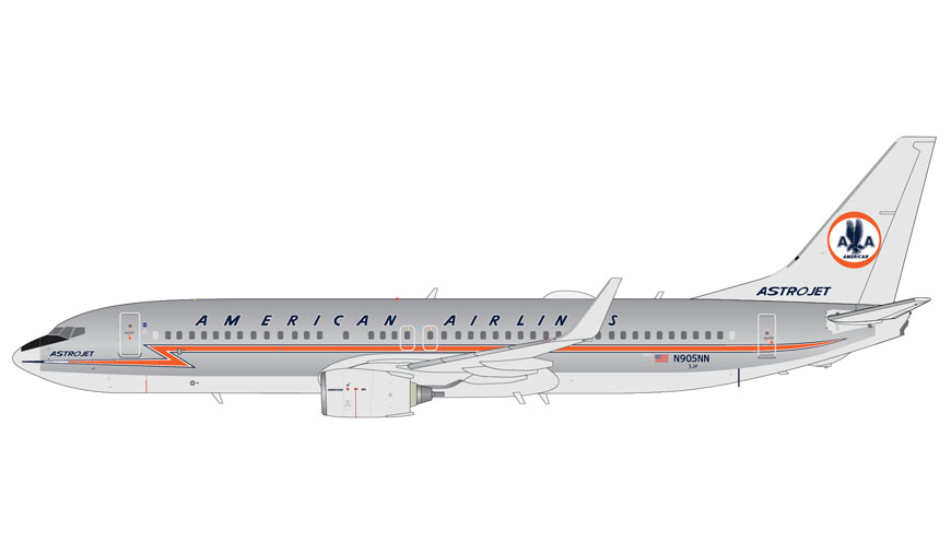 G1AAL002 | GeminiJets 1:100 | Boeing 737-800 American Airlines N905NN Astrojet | is due August 2026