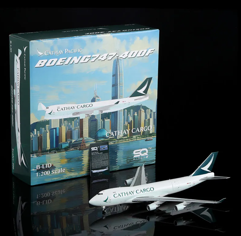L2138FD | SQ Wings 1:200 | Boeing 747-400F Cathay Pacific Cargo B-LID Flaps Down | is due June 2026