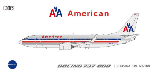 C0069 | C Models 1:400 | Boeing 737-800 American Airlines N921NN Retro | is due August 2026