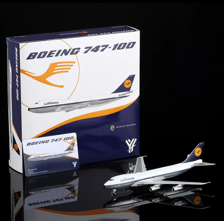 YY74102 | YY Wings 1:400 |  Boeing 747‑100 Lufthansa D-ABYA Nordrhein-Westfalen | is due August 2026