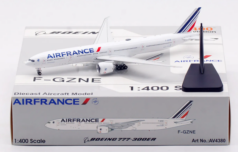 AV4380 | Aviation 400 | Boeing 777-300ER Air France F-GZNE New logo, Larger, With winged seahorse at front