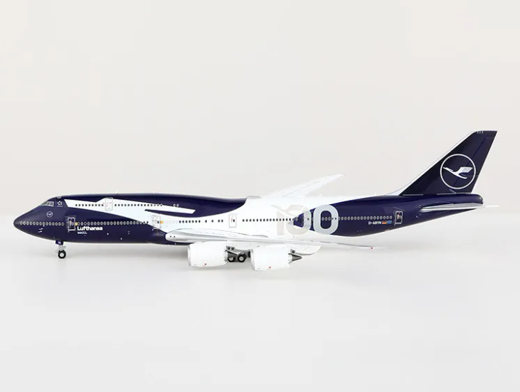 B631102 | HX Models 1:400 | Boeing 747-8 Lufthansa D-ABYN 100th Anniversary | is due July 2026