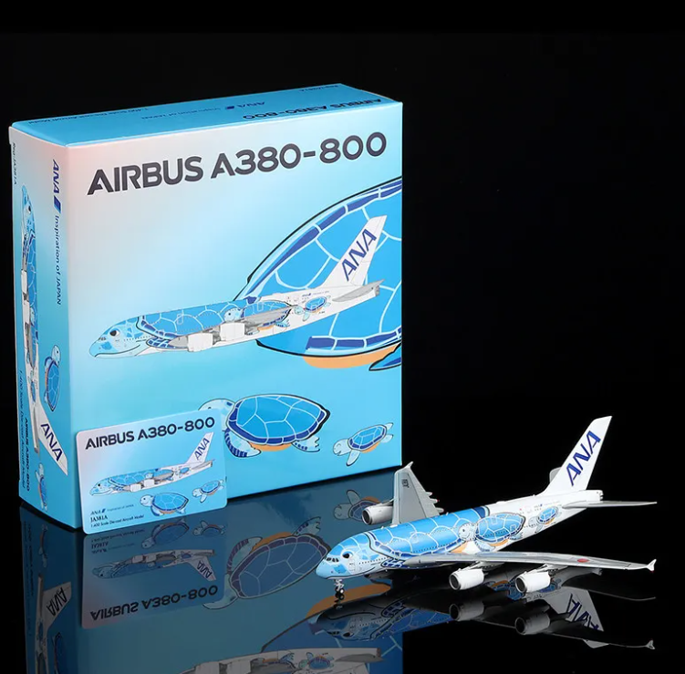 A582301 | HX Models 1:400 | Airbus A380 ANA JA381A Flying Honu-Lani Blue Turtle  | is due July 2026