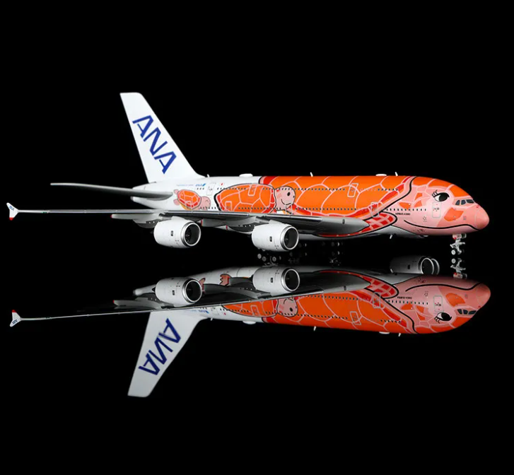 A582303 | HX Models 1:400 | Airbus A380 ANA JA383A Flying Honu-Lani Orange Turtle | is due July 2026