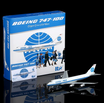 HX Models 1:400 scale die-cast metal Boeing 747-100 Pan Am model.
