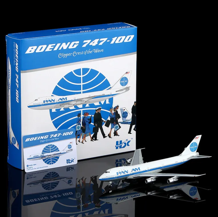 B551409P | HX Models 1:400 | Boeing 747-100 Pan Am N748PA Clipper Crest of the Wave | is due July 2026