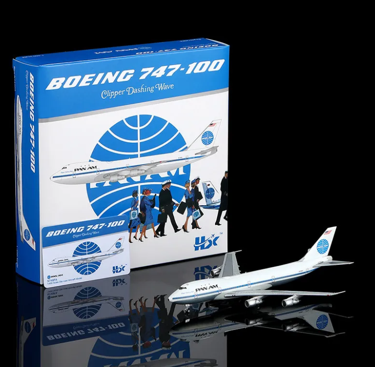 B551412P | HX Models 1:400 | Boeing 747-100 Pan Am N749PA Clipper Dashing Wave | is due July 2026