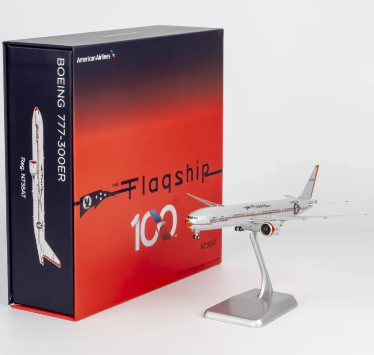 NG73094 | NG Models 1:400 | Boeing 777-300ER American Airlines N735ATFlagship DFW livery (with stand) ULTIMATE