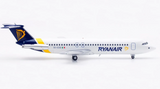 B-111-RYAN-CU | Blue Box 1:200 | Ryanair BAC 111-531FS One-Eleven EI-CCU with stand