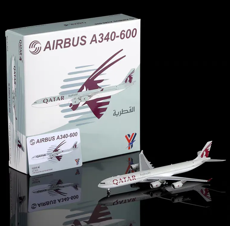 YY34612 | YY Wings 1:400 | Airbus A340‑600 Qatar Airways A7-AGA | is due September 2026