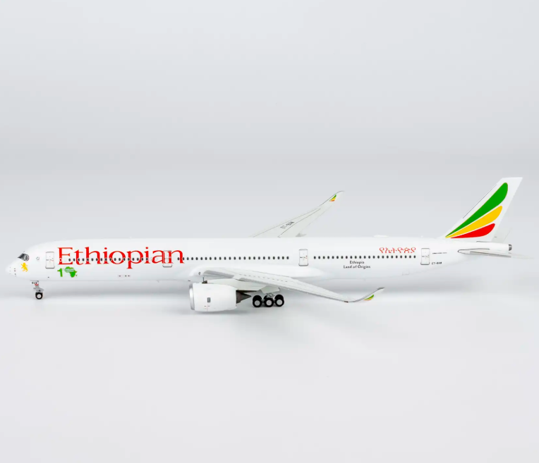 NG57036 | NG Models 1:400 | Airbus A350‑1000 Ethiopian Airlines ET-BAW ("1st A350-1000 in Africa" sticker)