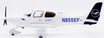Die-cast metal 1:72 scale Cirrus SR20 European Flight Academy model.