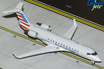 GeminiJets 1:200 die-cast metal model of a Bombardier CRJ-200 American Airlines aircraft.