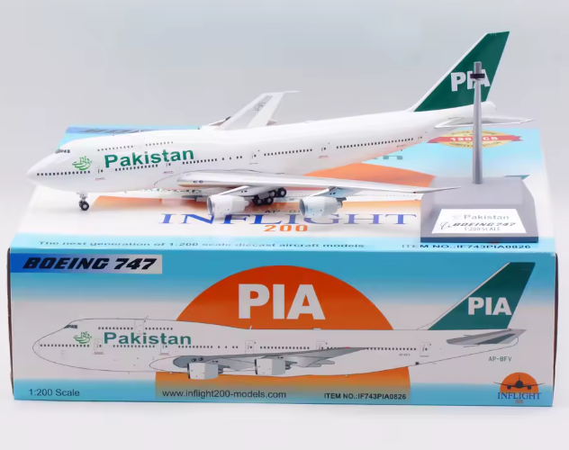 IF743PIA0826 | Inflight200 | Boeing 747-367 PIA Pakistan International AP-BFV with stand | is due May 2026