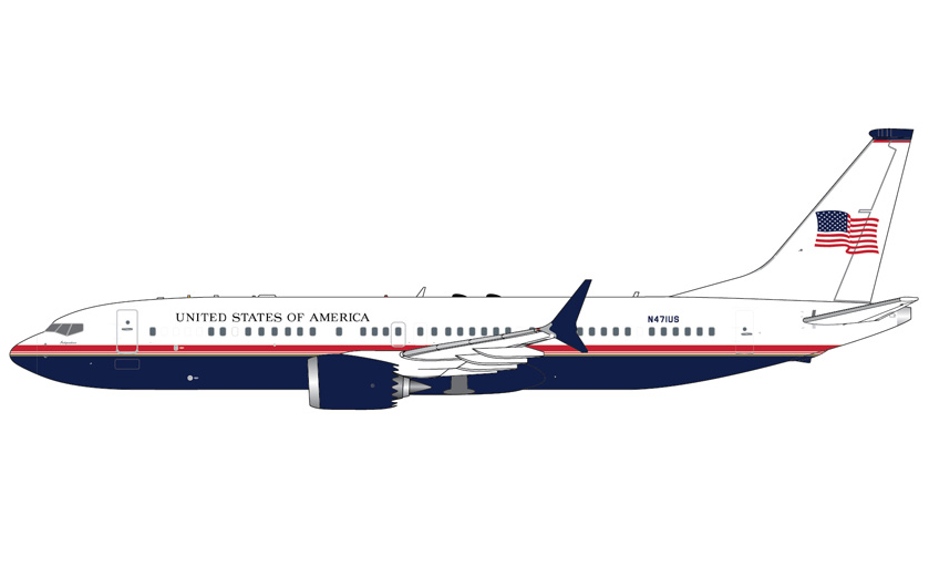 GJAFO2420 | GeminiJets 1:400 | Boeing 737 MAX 8 BBJ USAF N471US | is due September 2026