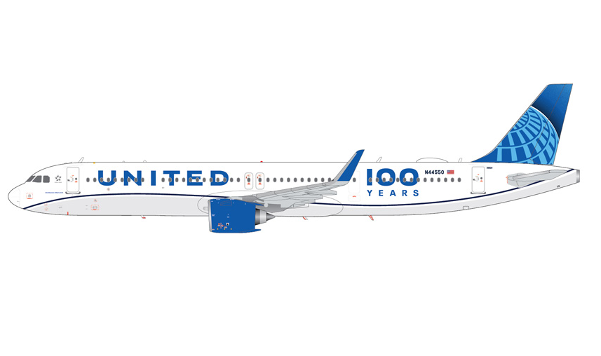 G2UAL1524 | Gemini200 | Airbus A321neo United Airlines N44550 100 / Centennial | is due September 2026