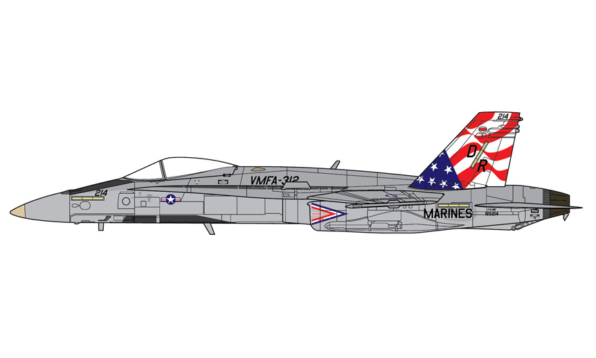 GAUSM10005 | GeminiACES 1:72 | Boeing F/A-18 Super Hornet USAF VMFA-312 United States Marine Corps | is due September 2026