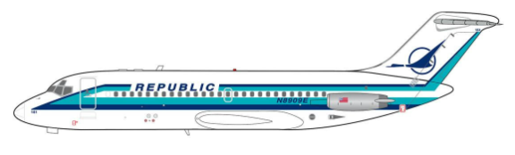 400024 | V1:400 Models | McDonnell Douglas DC-9-10 Republic Airlines N8909E | is due October 2026
