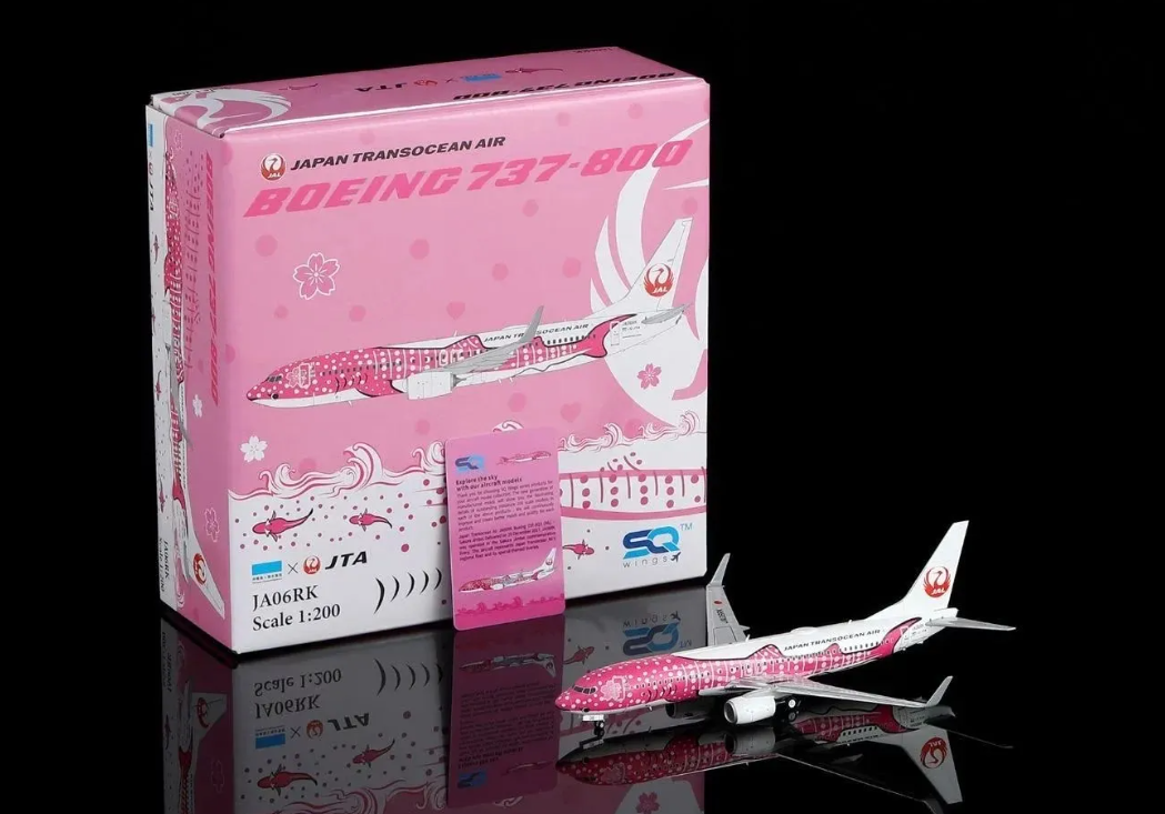 L2349 | SQ Wings 1:200 | Boeing 737-800 Japan Transocean Air JA06RK "Sakura Jinbei" | is due July 2026