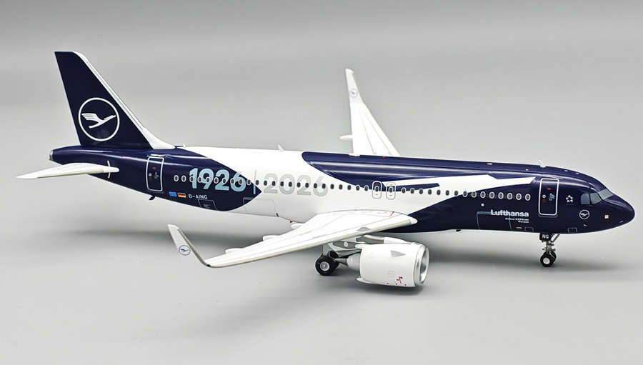 JF-A320-069 | J-Fox Models 1:200 | A320-271NX Lufthansa D-AING  100th Year Anniversary | is due June 2026