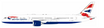 Die-cast metal 1:200 British Airways Boeing 787-9 Dreamliner model aircraft by WB Models.