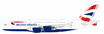 WB Models 1:200 die-cast metal Airbus A380 British Airways G-XLEG model.
