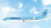 Phoenix die-cast model of a Boeing 737-800 aircraft with winglets in Korean Air livery.