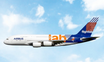 Phoenix 1:400 scale die-cast metal Airbus A380 Flight Lab model.
